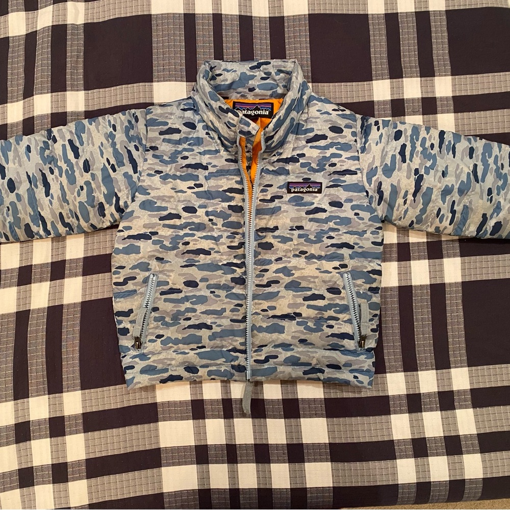Patagonia Kids' Blue Camo Jacket